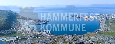 Utsikt fra Mollafjellet over Hammerfest sentrum