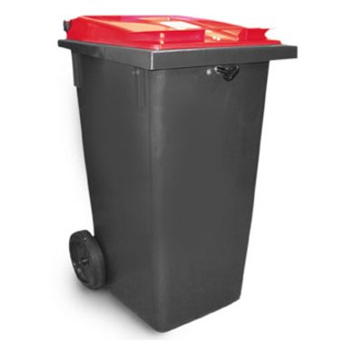 240L UN container with red lid