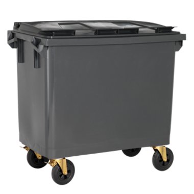 660Lcontainer + lid, grey AFNOR