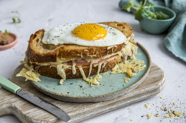Toast med stekt egg - alternativ 1