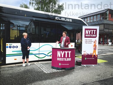 Åpning av nytt bussanbud på Lillehammer 2021