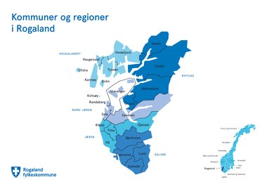 Rogaland kart