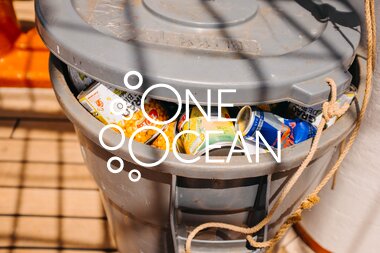 Sorting the garbage for  recycling, One Ocean Expedition