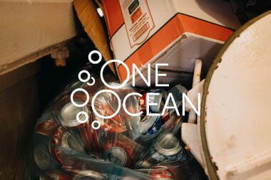Sorting the garbage for  recycling, One Ocean Expedition