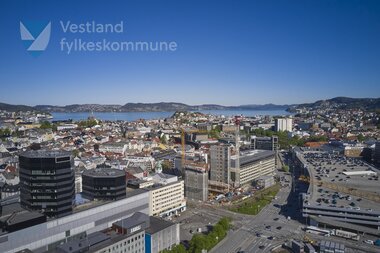 Bygging av fylkeshus i Bergen