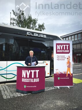 Åpning av nytt bussanbud på Lillehammer 2021