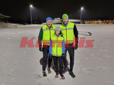 F.v.: Stein Terje Dahl, Veronica Bertheussen og Bård Espeland  på trening med  Kondistreninga Jessheim
