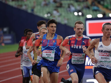 European Athletics Championships - 10000 meter menn Finale - Pietro Riva, Bjørnar Sandnes Lillefosse