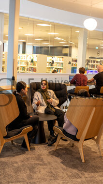 Studentliv og gruppearbeid campus Drammen