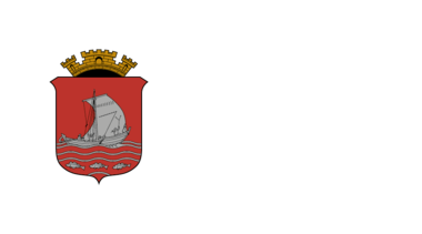 Original logo med kvit tekst
