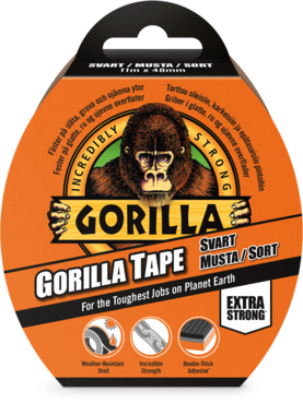 24600 Gorilla Tape Svart 11m