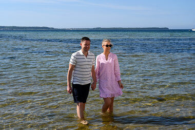 Par på stranda i Aarhus