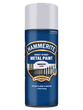 5078279 Hammerite Slätlack Silver Spray 400ml