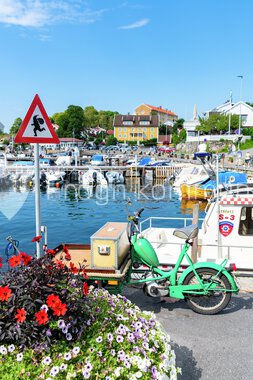 Sommer idyll i Drøbak havn