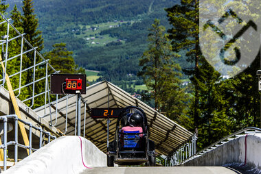 Hjulbob i Lillehammer Olympiske Bob- og Akebane