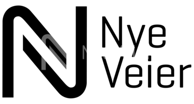 stående sort Nye Veier logo