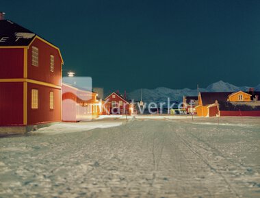 Ny-Ålesund, Svalbard 16. januar 2024