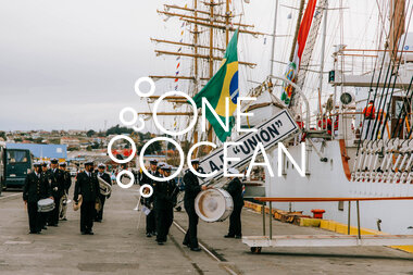 Skipet til kai i Punta Arenas 