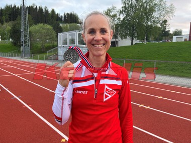 Kristin Waaktaar Opland vant sølv på NM halvmaraton i 2023