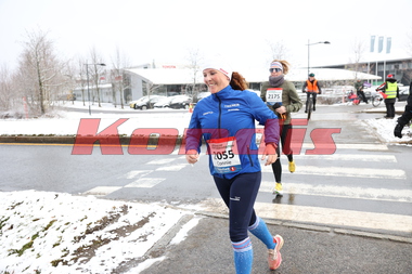 Connie Schneider er Kondistrener i Kongsberg og løp halvmaraton under Jessheim Vintermaraton 2023