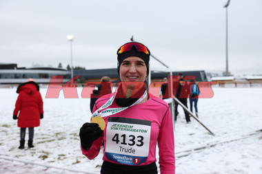 Trude Helen Thomassen vant maratondistansen under Jessheim Vintermaraton 2023