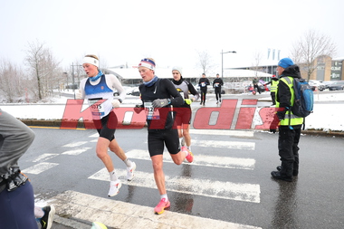 Nr. 4075 Sander Deilkås kom på andreplass på maraton under Jessheim Vintermaraton 2023