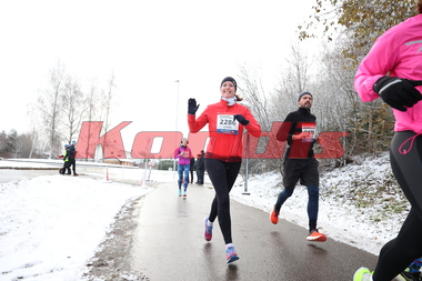 Linda Therese Johannessen løp halvmaraton under Jessheim Vintermaraton 2023