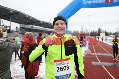 Jo-Are Stubmo er Kondistrener i Kongsberg og løp halvmaraton under Jessheim Vintermaraton 2023