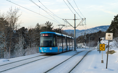 Sl18  i vinterkulda på Ekeberg