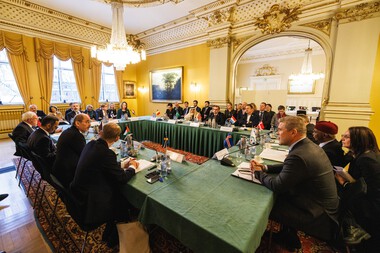 Gaza meeting in Oslo: group photo