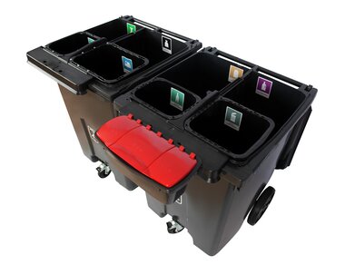373 L QS with lid DIN Electronic box