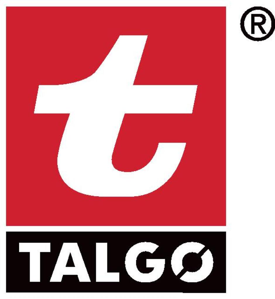 Talgø logo, sort og rød