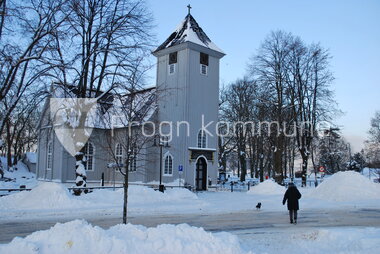 Drøbak kirke om vinteren