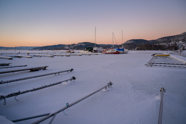 Båthavn vinter Bjerkøya