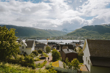 Hus i Tromsø utsiktsbilde