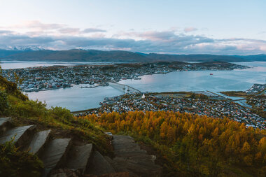 Utsikt fra Sherpatrappa Tromsø
