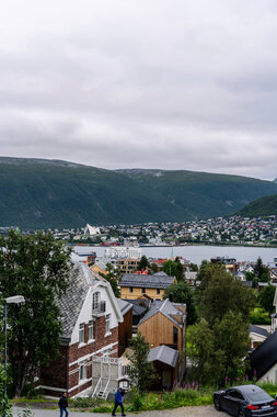 Hus i Tromsø utsiktsbilde