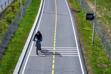 Digital tavle for sykkelpasseringer