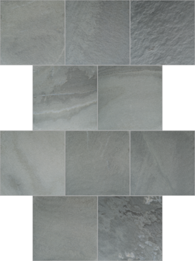 Offerdal silkebørstet overflate, leggemønster 60 x 60 cm